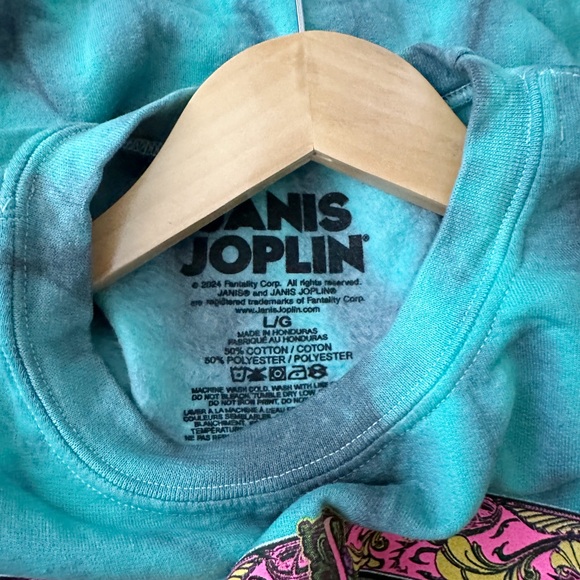 NEW Janis Joplin Tie Dye Graphic Sweatshirt - Picture 3 of 7